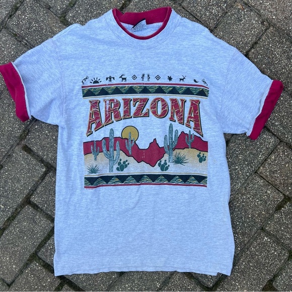 Arizona Graphic T-Shirt with Red Accents - Picture 2 of 7